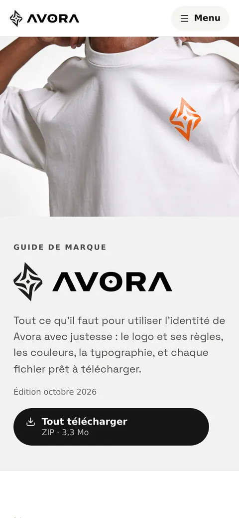 Le même site sur téléphone.